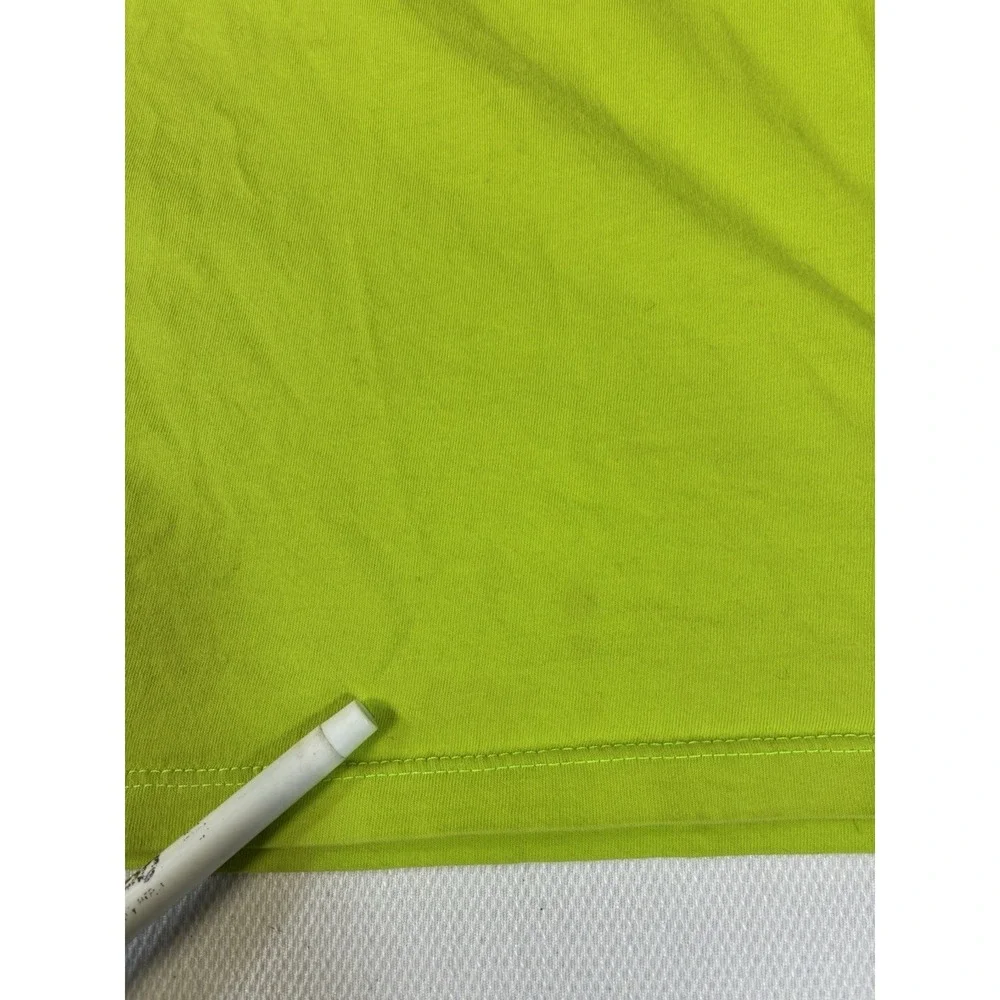 The North Face Men's Large Lime Green Box Logo‎ T-Shirt Never Stop Exploring
